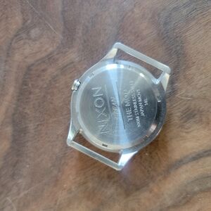 Nixon Silver Smartwatch Case with Industrial Design